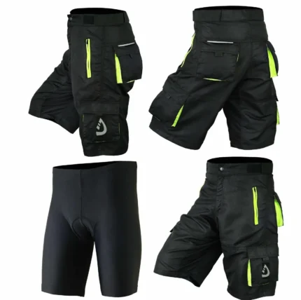 Men's Cycling Shorts Breathable Anti Bac Padded MTB Biking Cycling shorts Pants,